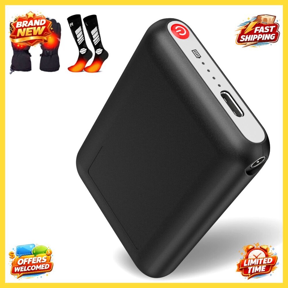 5000mAh Portable Power Bank for Heated Gloves Socks Scarf Slippers